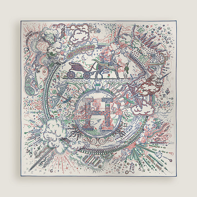 【25S 新作】HERMES｜Carre 90 Please Hold the Line NEW HERMÈS CARRE SCARF PLEASE HOLD THE LINE SCARF 90 CM